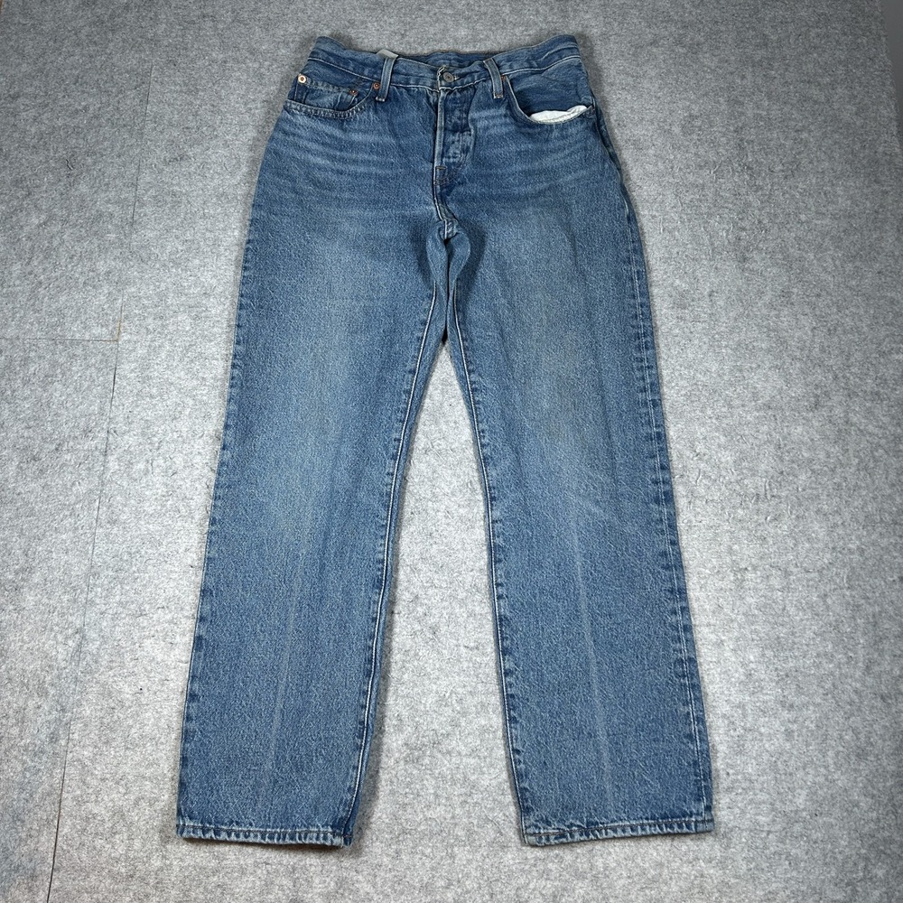 Levi's 501 '90s Denim Jeans Womens 26x30(28x28) Medium Blue Wash Straight Leg
